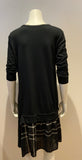 £650 Y's by Yohji Yamamoto Tartan Sweater Dress Size 2 M medium ladies