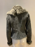 RALPH LAUREN Black Label Short Shearling Jacket Size US 4 UK 8 S small ladies
