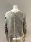 Duffy Pure Cashmere Cropped V neck Sweater Jumper Size m medium ladies