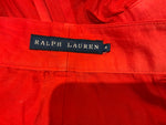 Ralph Lauren Blue Label Red Silky Pants Trousers Size US 4 UK 8 S SMALL ladies