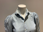 RUGBY RALPH LAUREN Blue Striped Shirt Size US 0 UK 4 XXS ladies