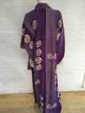 KISSHOTEN Purple Queen silk kimono Made in Japan ladies