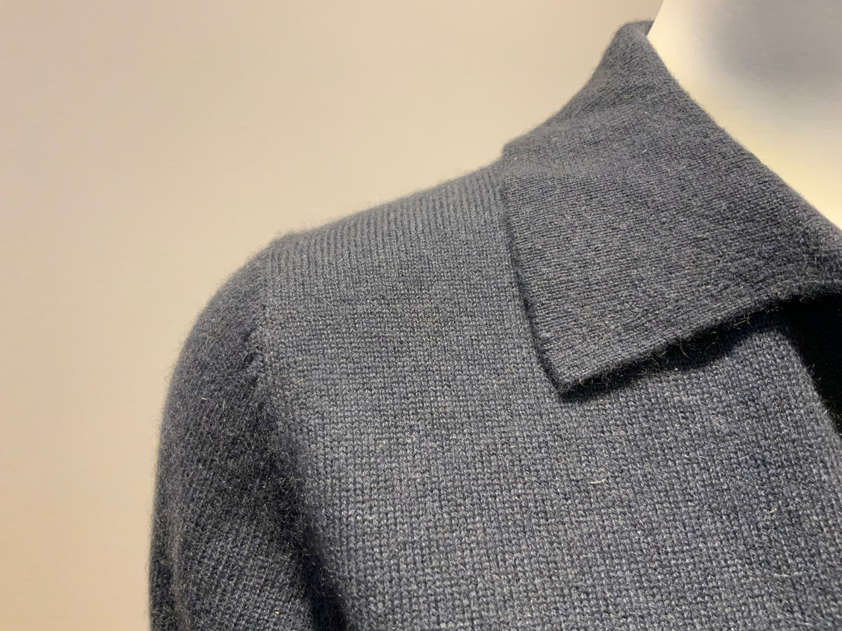 MASSIMO DUTTI Pure Mongolian Cashmere POLO KNITTED SWEATER JUMPER XS EXTRA SMALL ladies