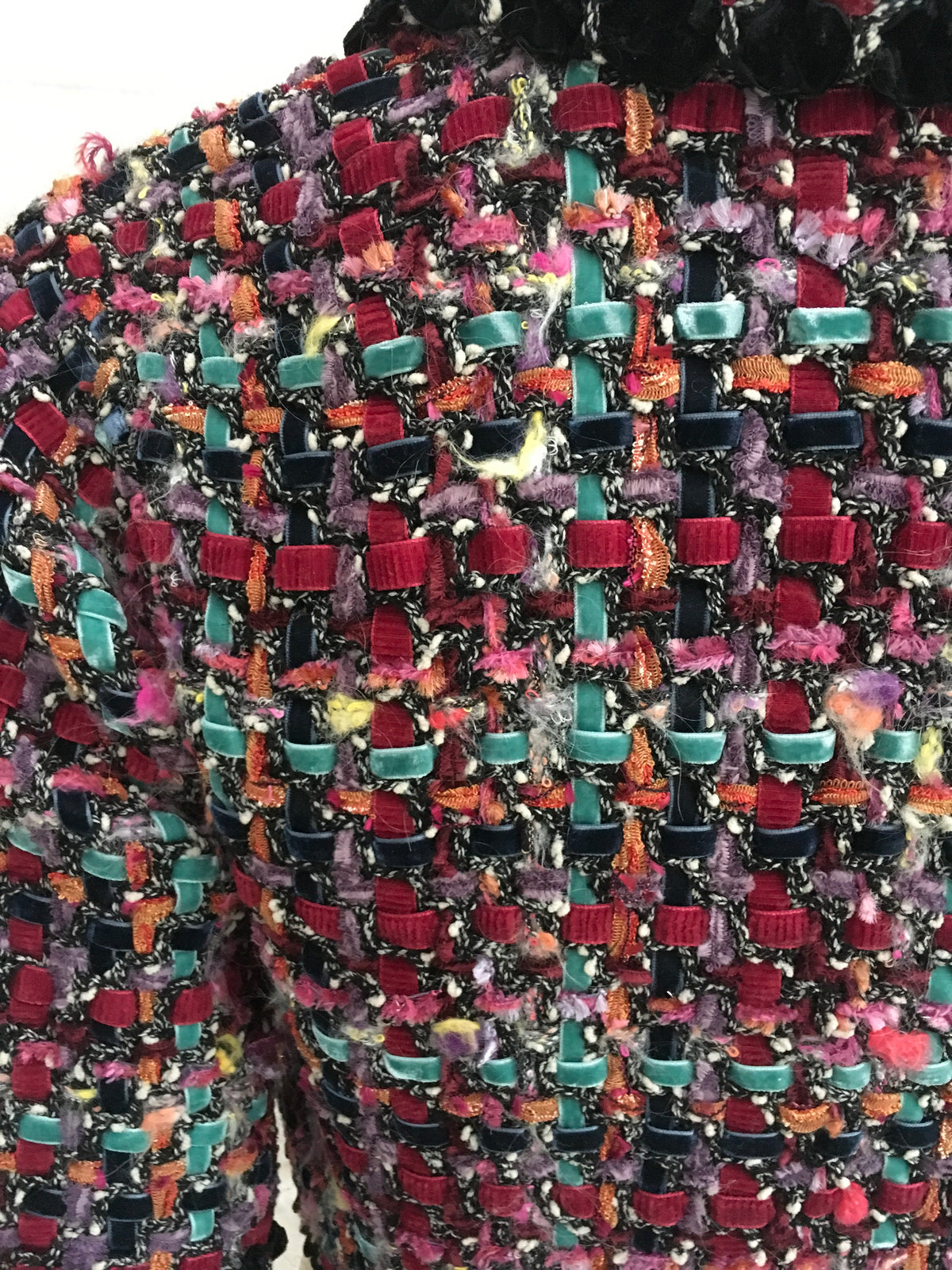 CYNTHIA STEFFE Tweed Like Chanel Cropped Coat Jacket Ladies