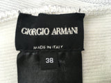 Giorgio Armani White Cropped Tank Top Size I 38 UK 6 US 2 XS Ladies