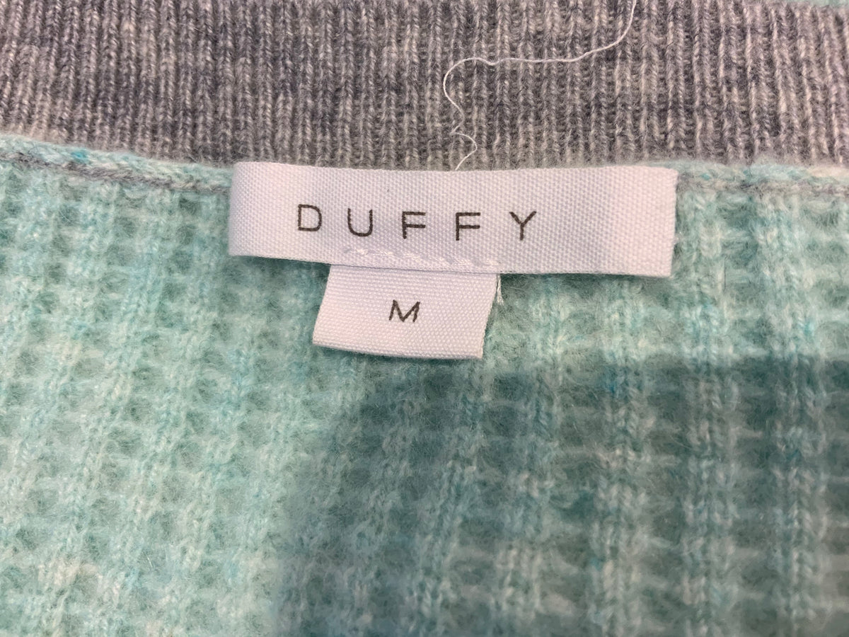 Duffy Pure Cashmere Striped Sweater Jumper Size m medium ladies