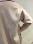 Selected Femme Oversized Pale pink wool cashmere coat Size F 34 XS ladies