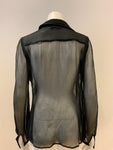 Jean Paul GAULTIER Rare1990's sheer silk shirt Size M medium ladies