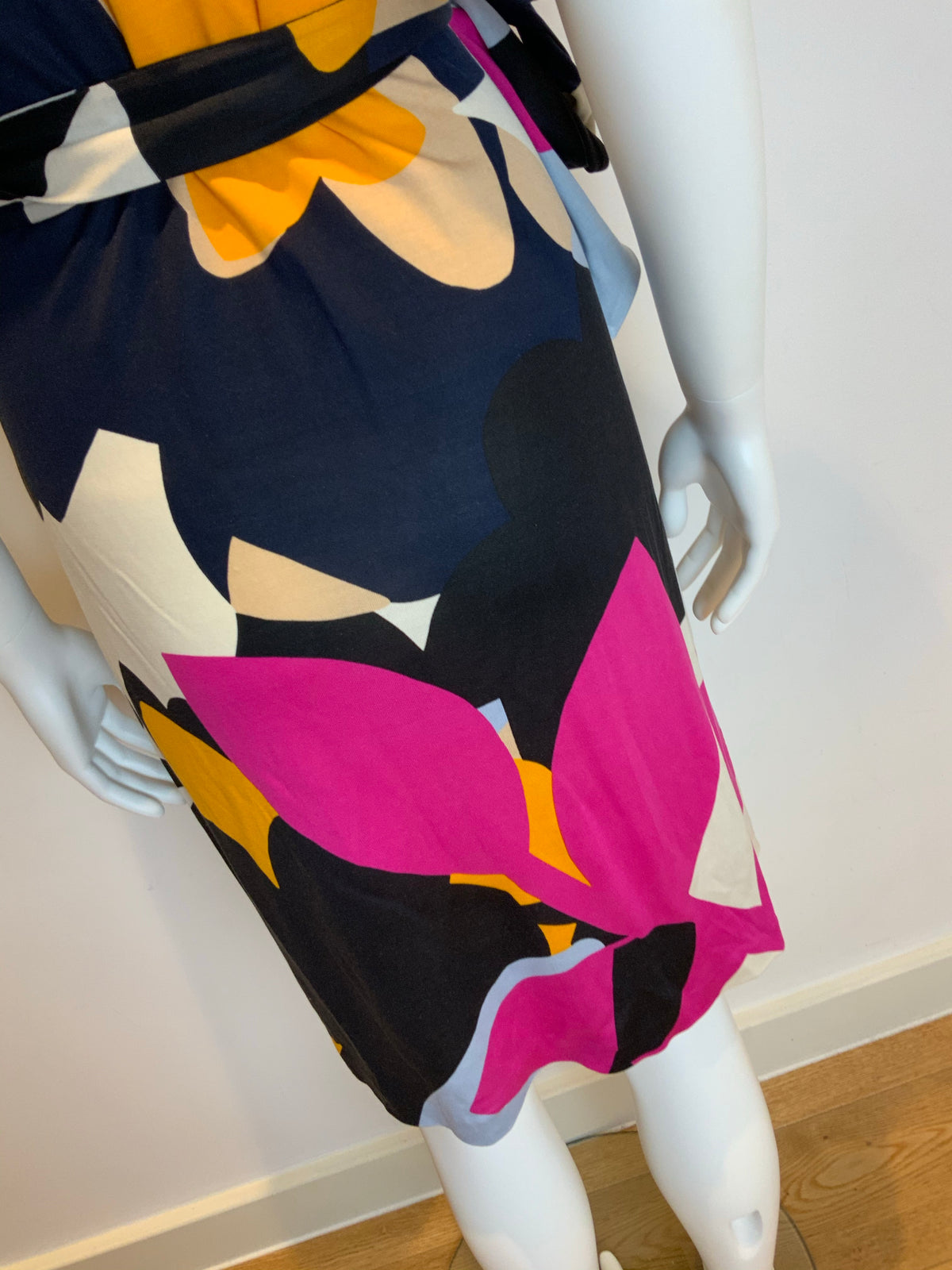 Diane von Furstenberg 'Eve' Snake Print Silk Wrap Dress Size US 10 UK 14 ladies
