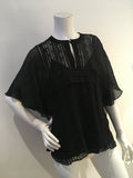 Talie nk silk lace trim tunic Size F 40 UK 12 US 8