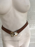 Burberry London Brown Leather Belt Size 36 / 90 LADIES