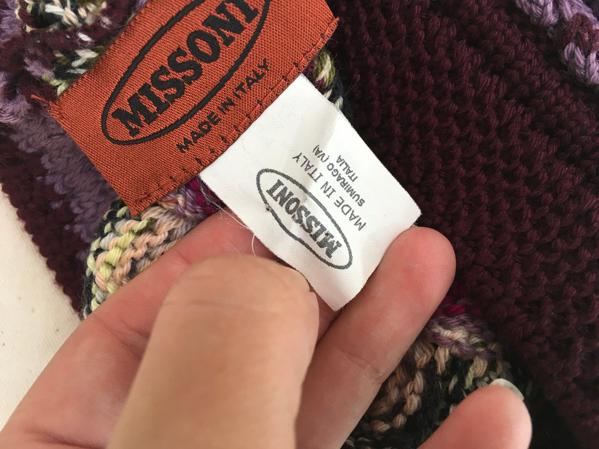 MISSONI Wool Beanie Knit Hat ladies