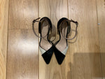 CLUB MONACO Black & White Calfskin Heel Shoes Size 38.5 UK 5.5 US 8.5 ladies