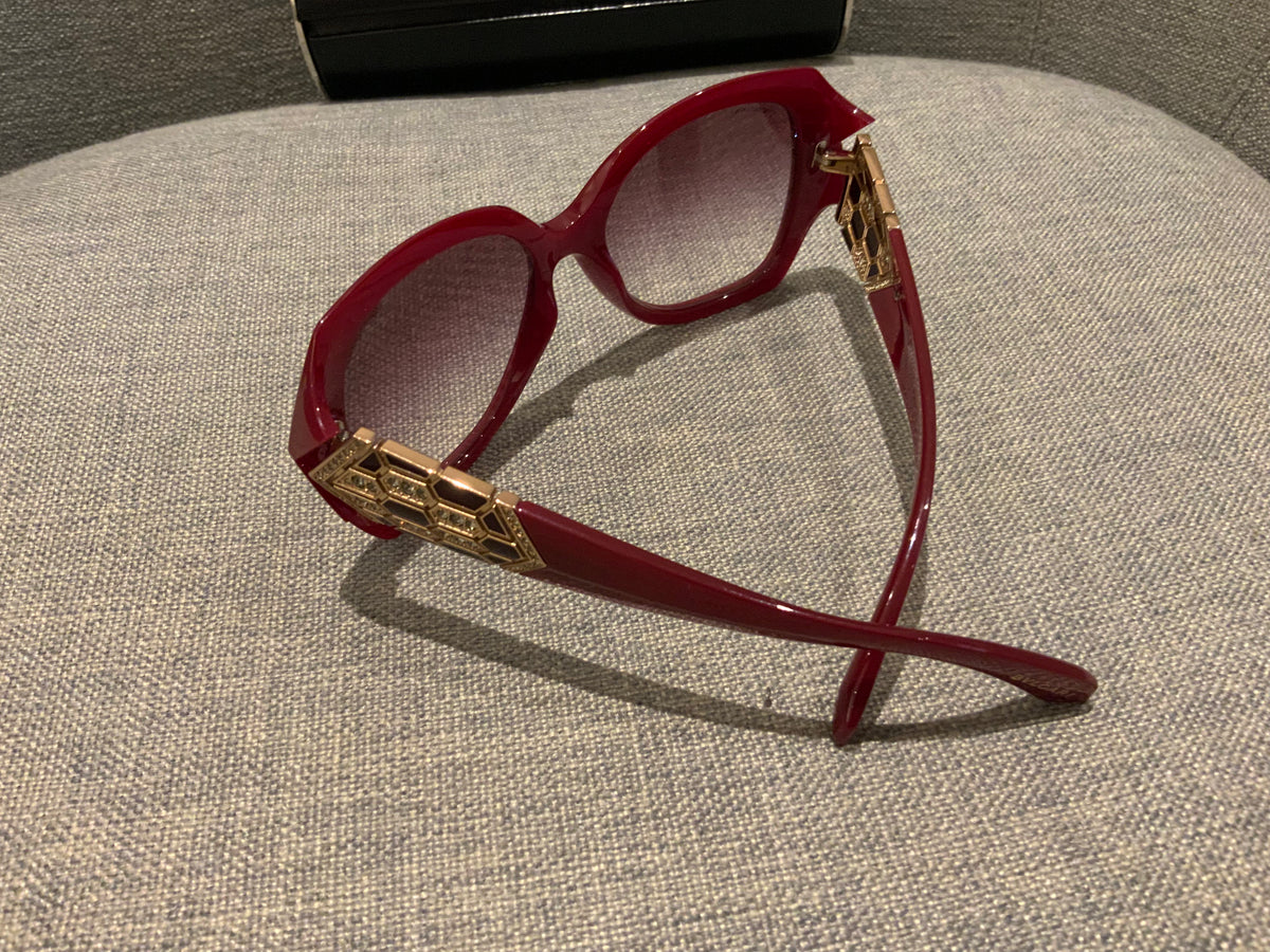 Bvlgari BV 8182B (11188H) Hexagon 2022 Collection Sunglasses with Crystals ladies