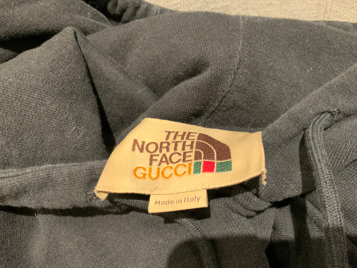 Unisex GUCCI X THE NORTH FACE BLACK YELLOW HOODIE LIMITED EDITIN SIZE XS men