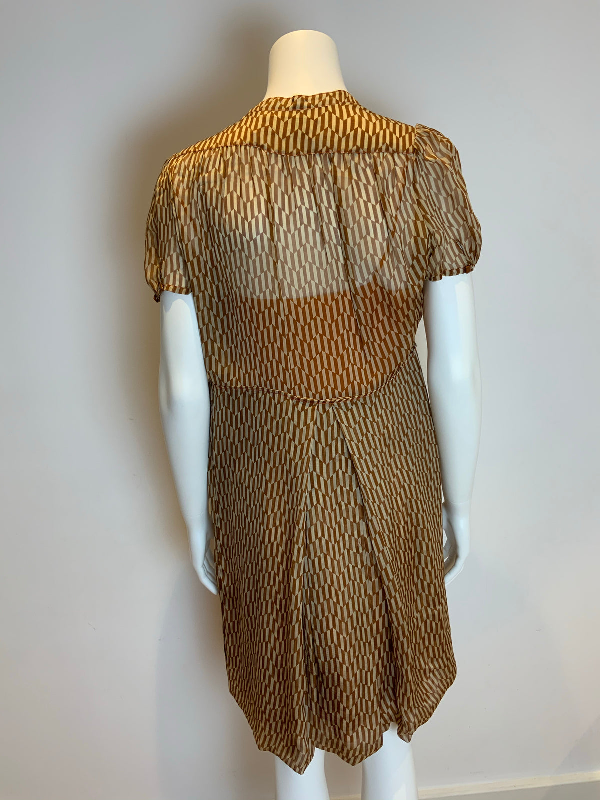 JASMINE DI MILO RUNAWAY PRINTED SILK DRESS UK 14 US 10 EU 42 ladies