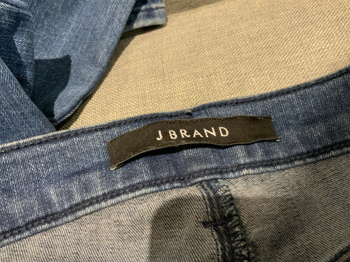 MOST WANTED J Brand Tali Zip Pocket Skinny Denim Jeans In Rumor Blue SIZE 25 ladies