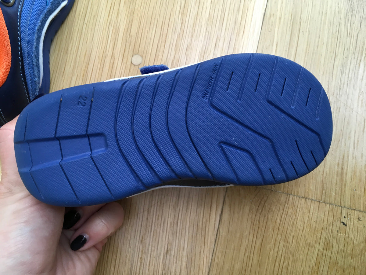 AUTOMOBILI LAMBORGHINI RACE ONE BOYS TRAINERS IN ROYAL BLUE EU 22 UK 5 Children
