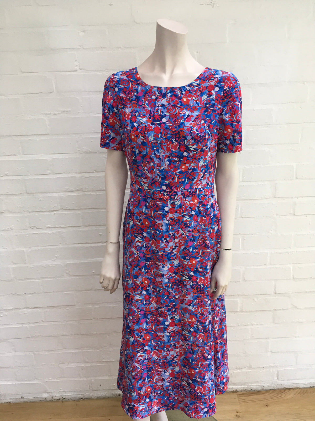 Saloni Floral Donna Printed Silk-crepe De Chine Dress  Ladies