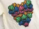 Stella McCartney KIDS Girls' Shell Heart Chuckle T shirt Top CHILDREN