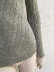Ralph Lauren Black Label Grey Cashmere Jumper Sweater Slim Fit Size XS ladies