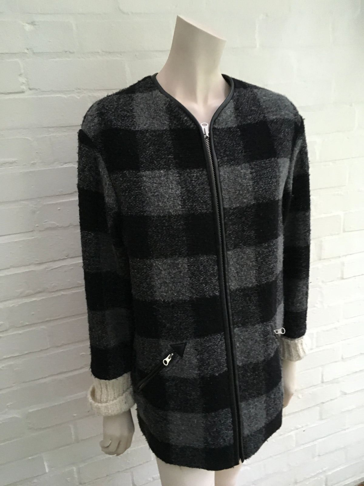 Isabel Marant Étoile Women's Bouclé Check Wool Gelicia Coat Ladies