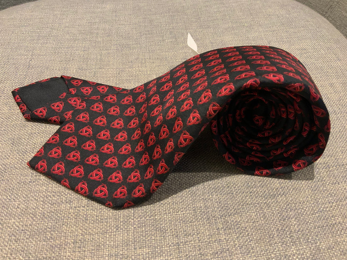 Hermès HERMES Paris Made in France Knot Pattern 7350 PA Silk Tie men