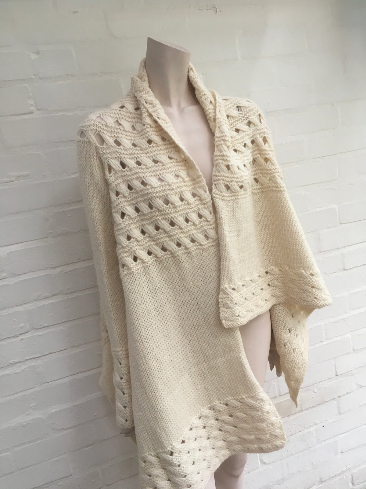 DKNY Pure Wool & Alpaca Knit Open Front Cardigan Ladies