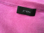 JOSEPH Women's Cashair Novelty Knit Pink Silk Insert Size M Medium Ladies