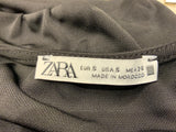 ZARA black cropped top Size S small MOST WANTED ladies