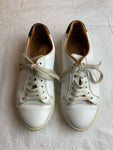 RUSSELL & BROMLEY White Leather Park Run Trainers Sneakers Size 35 US 5 UK 2 ladies