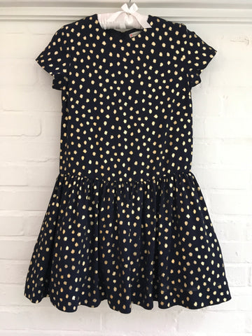CREWCUTS J. CREW GIRLS BLACK GOLD DOTS DRESS Children Afashionistastore CREWCUTS J. CREW GIRLS BLACK GOLD DOTS DRESS Children Afashionistastore