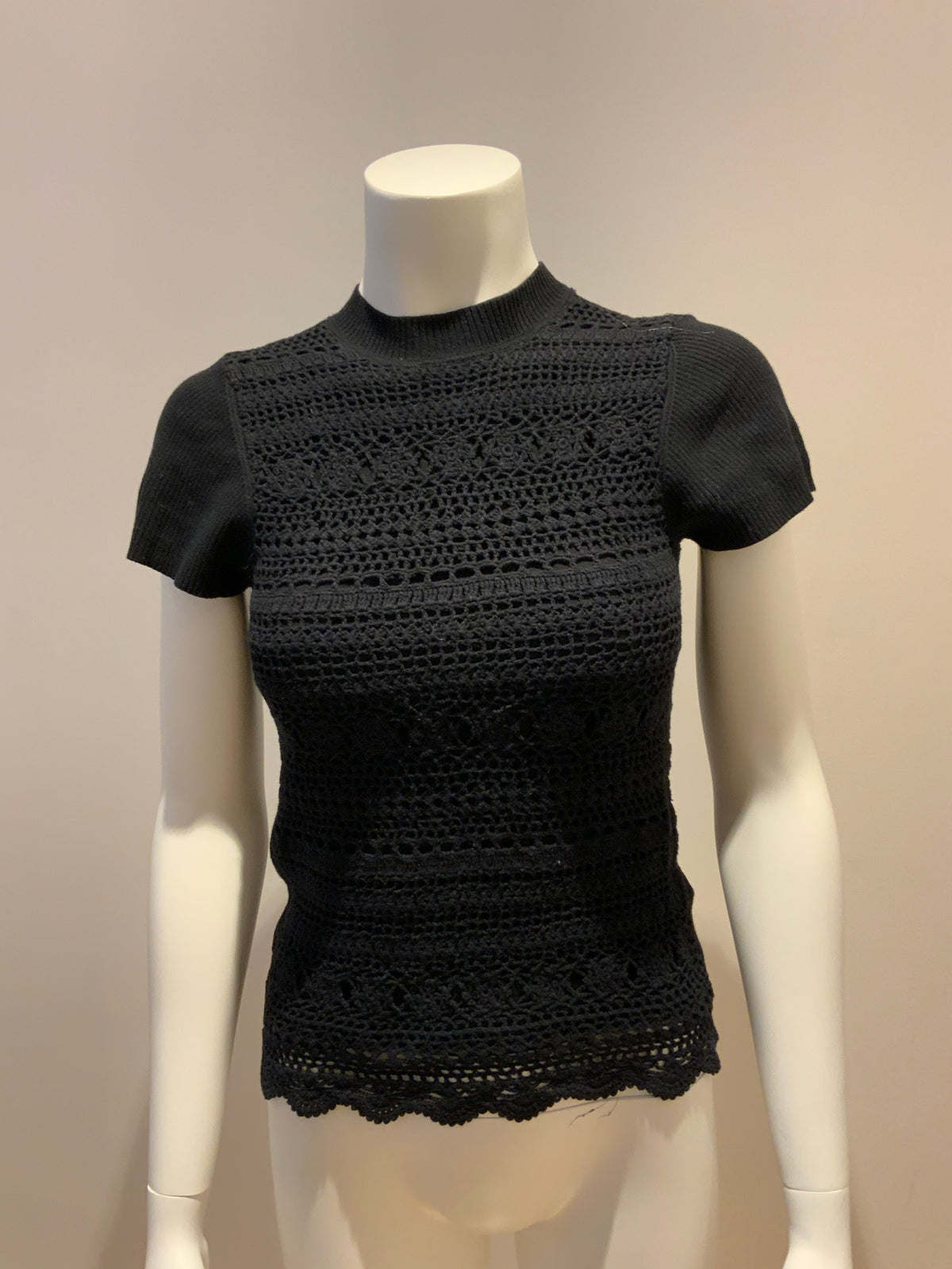Cynthia Cynthia Steffe Crochet Top Sweater Knit Jumper Size XS ladies