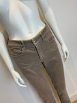 Beige Armani Jeans Velvet Straight Leg Jeans Size 30 ladies