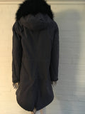 Mr & Mrs Italy Authentic Hooded Sable Fur Lined Parka Ladies