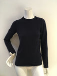 J Crew Navy Blue Cashmere Knit Sweater Jumper Size M medium ladies