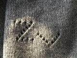 Zadig & Voltaire Grey Belfast Bis Cashmere Knit Cardigan Swarovski Ladies