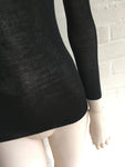JOSEPH Thin Knitted 100% Silk Top Long Sleeves Sweater Jumper Slim fit S SMALL LADIES