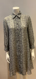 Louise Kennedy silk printed shirt dress Size UK 10 US 6 ladies