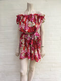 ISOLDA Fru Fru floral-print silk dress Size US 4 UK 8 S SMALL ladies