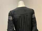 SELF-PORTRAIT 2021 Black 3D Plumetis Maxi Dress SIZE UK 10 US 6 ladies