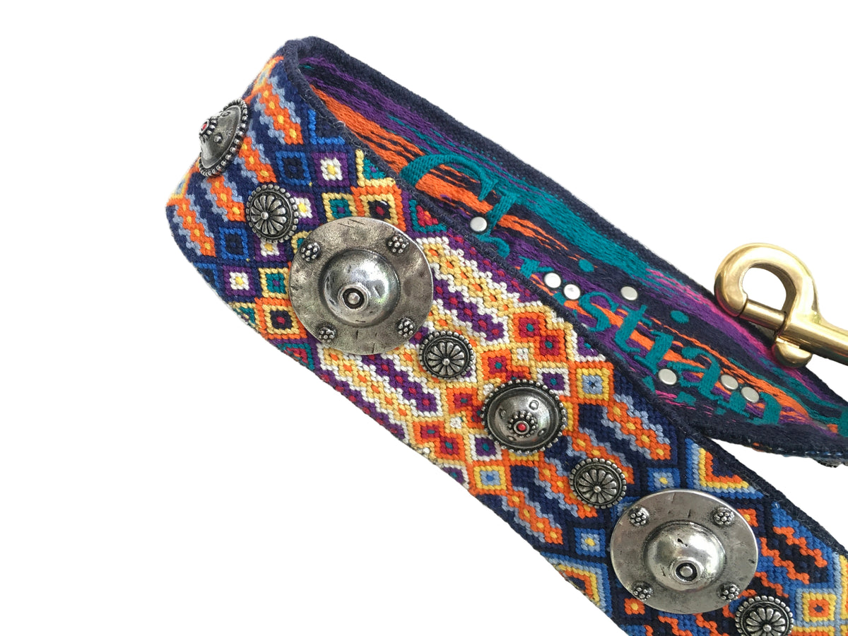 Christian Dior Limited Edition Canvas Studded Bohemian-Inspired Shoulder Strap ladies