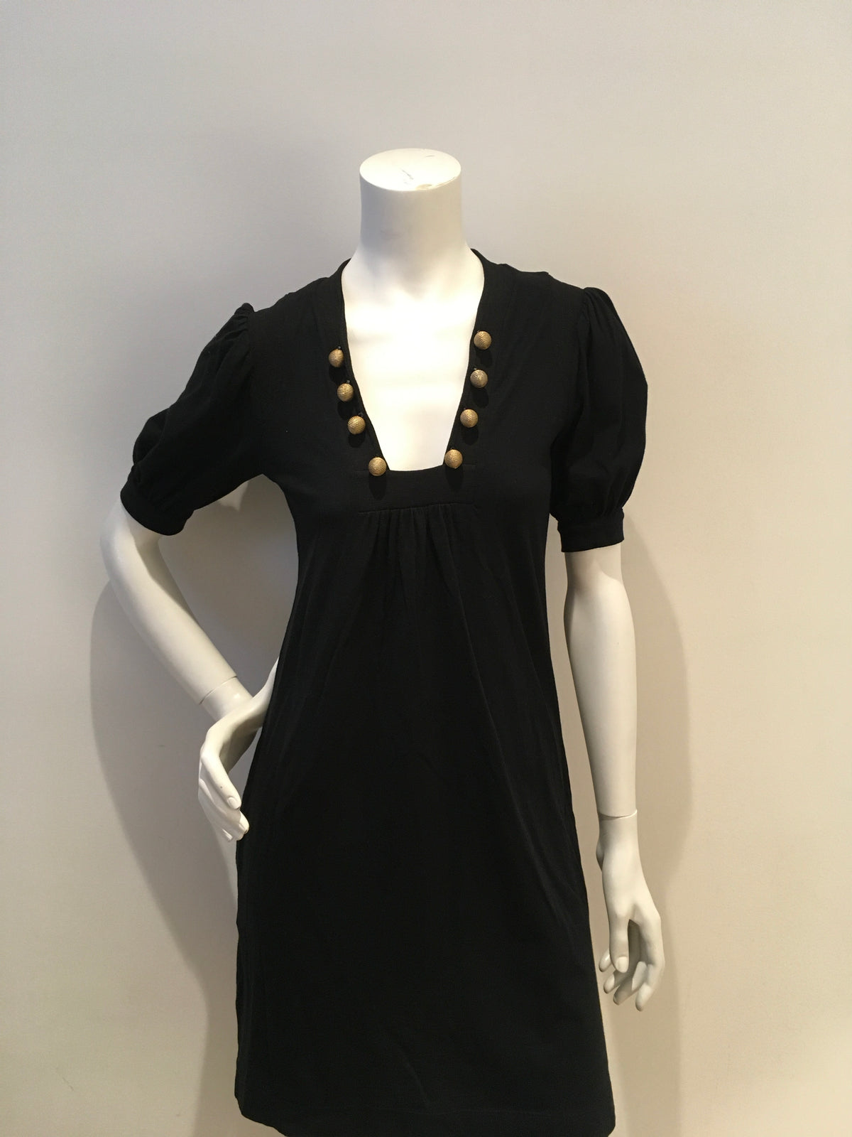 See by CHLOÉ Wool Blend LBD Little Black Dress Size I 38 UK 6 US 2 ladies