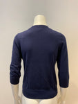 MONSOON Luxury Pure Cotton Thin Knit Cardigan Jumper Sweater Size UK 12 US 8 L ladies