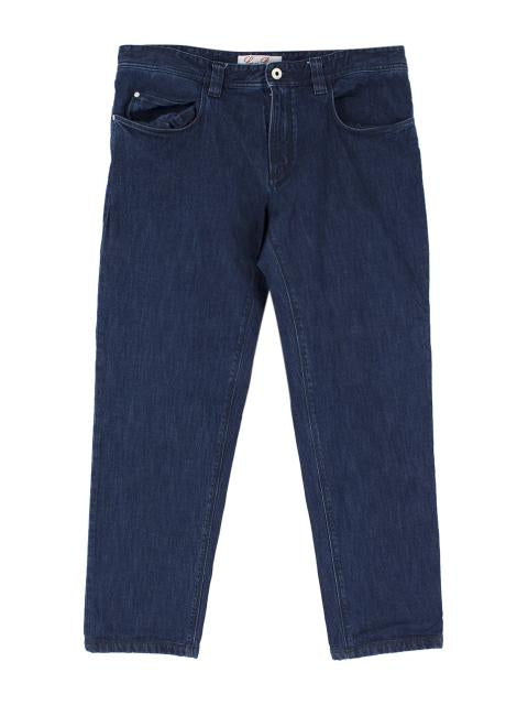 Loro Piana Mens Dark Blue Denim Straight-leg Jeans Size I 40 men