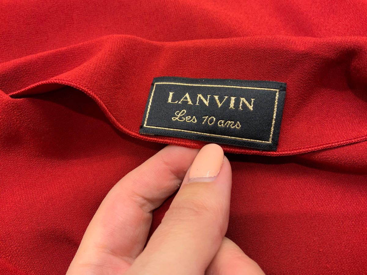 LANVIN 10 years Collection Runaway Iconic Red Dress SZ S small ladies