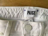 PAIGE Hoxton Ankle Skinny: Ultra White Jeans Denim Size 26 Ladies