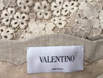 Valentino Cotton-blend broderie anglaise and linen Dress Elegant Ladies