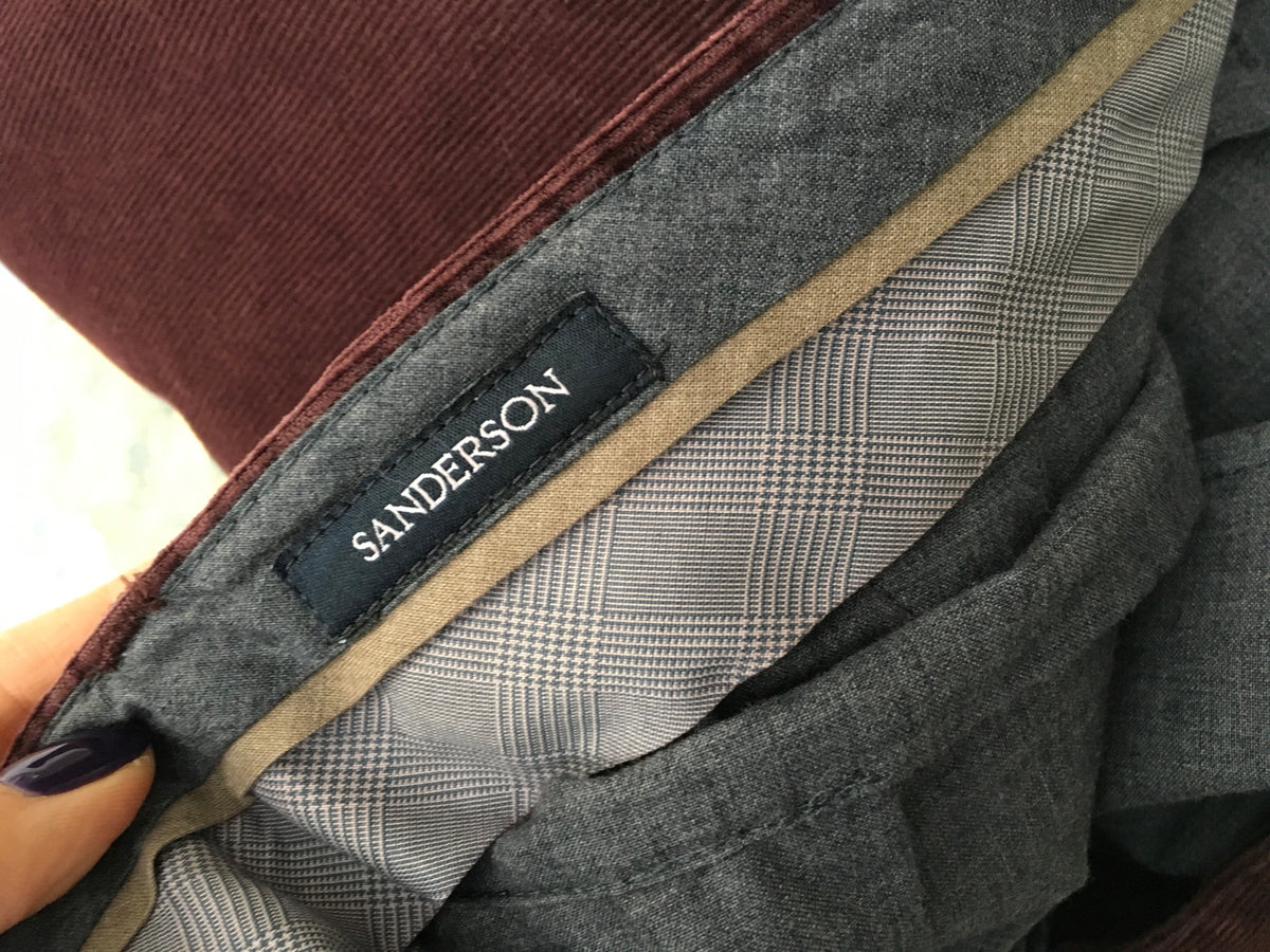 HACKETT LONDON MENS SANDERSON ASHBY WINE CORDUROY CORDS TROUSERS PANTS Men