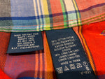 RALPH LAUREN Plaid Cotton Linen Shirt Size US 4 UK 8 S small ladies